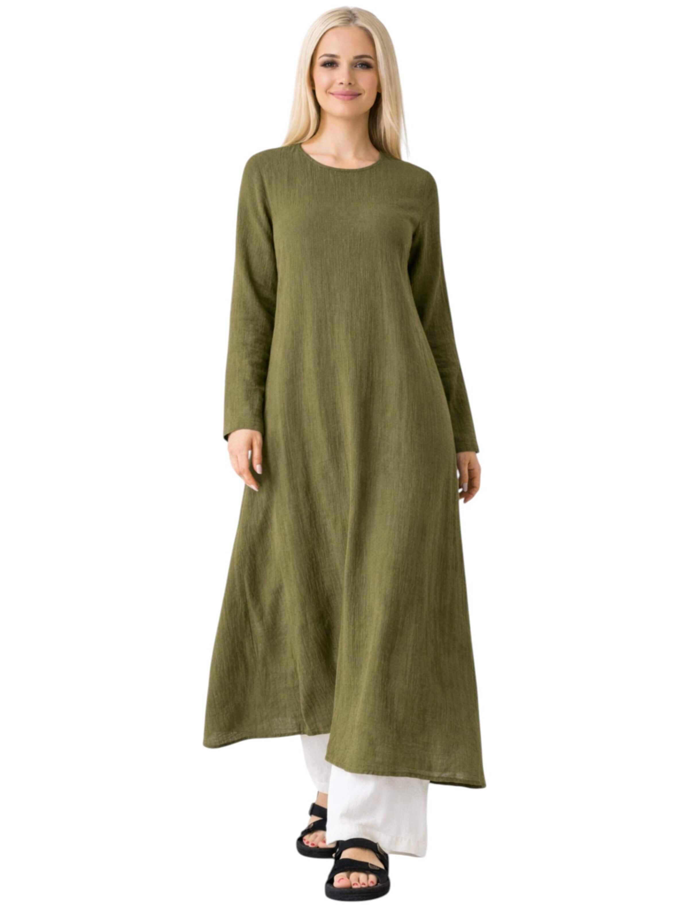 Tunica 'Nayla Modest' di WENOR in verde: frontale