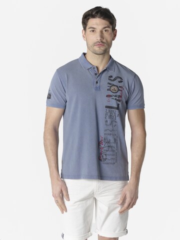 KOROSHI Regular fit Overhemd in Blauw: voorkant