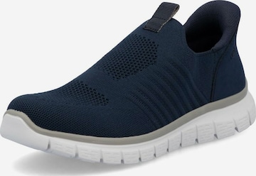Slip on Rieker en bleu : devant