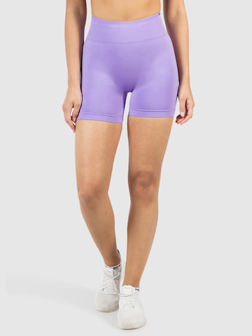 Smilodox Slim fit Sports trousers ' Harly ' in Purple: front