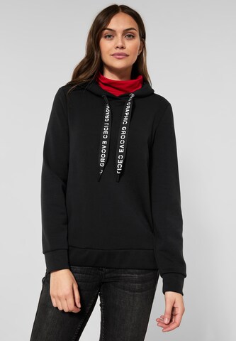 Sweat-shirt CECIL en noir : devant