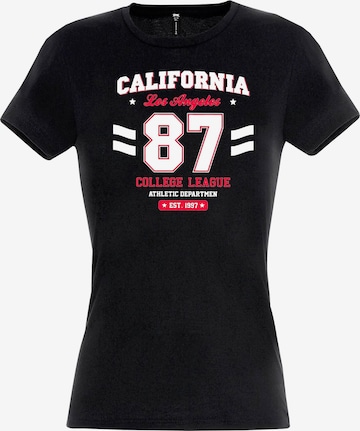 RMK Shirt 'College' in Schwarz: Vorderseite