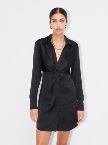 Robe-chemise 'Iris' LeGer by Lena Gercke en noir : devant