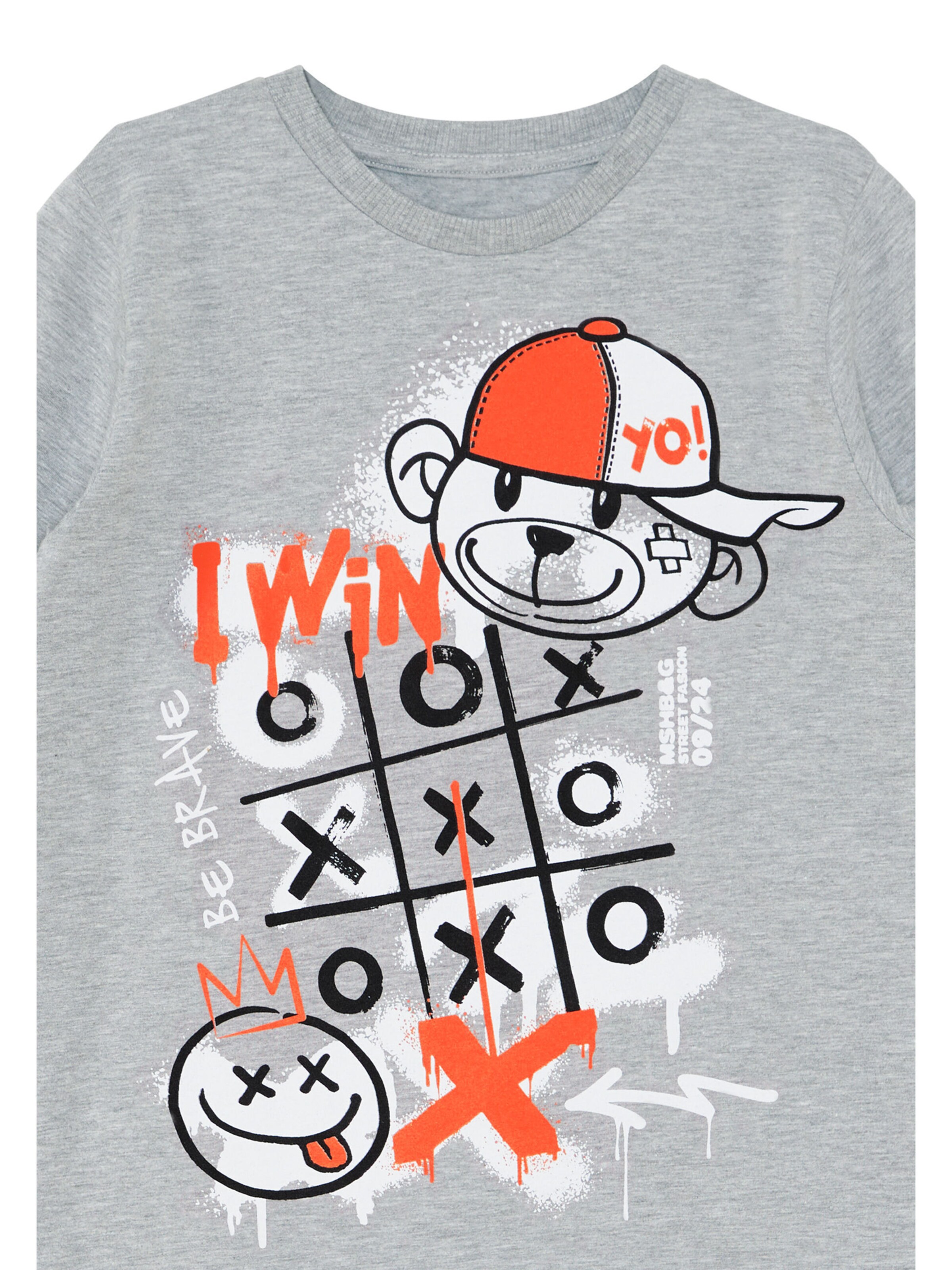 Denokids Set 'I Win' in Grau