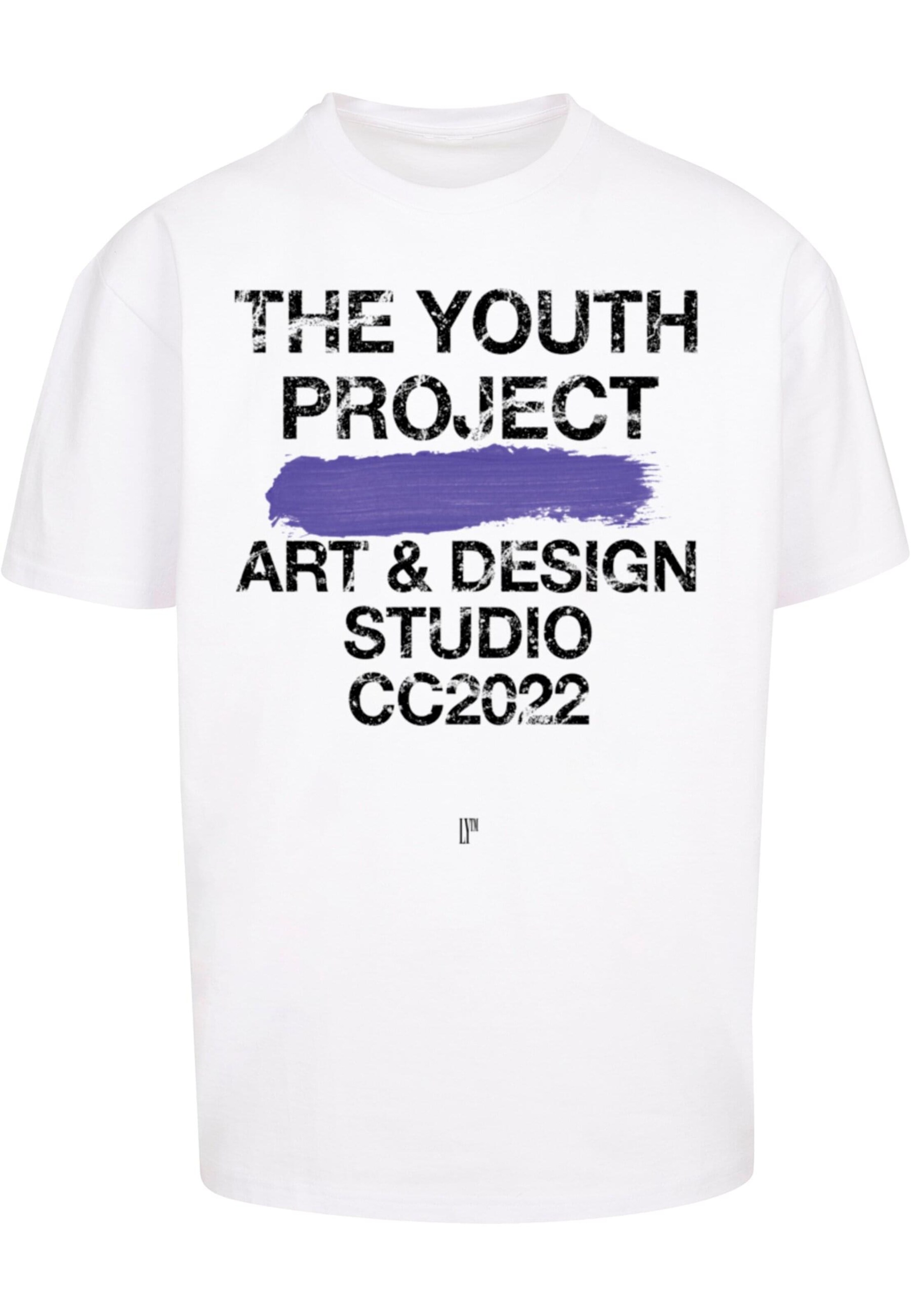 Lost Youth T-Shirt 'Youth Project' in Weiß: Vorderseite