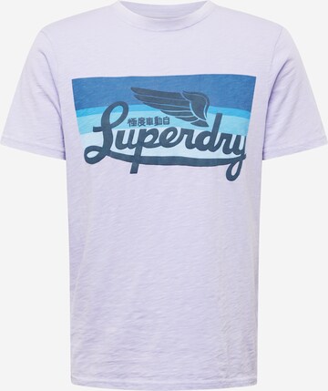 Superdry Majica | vijolična barva: sprednja stran