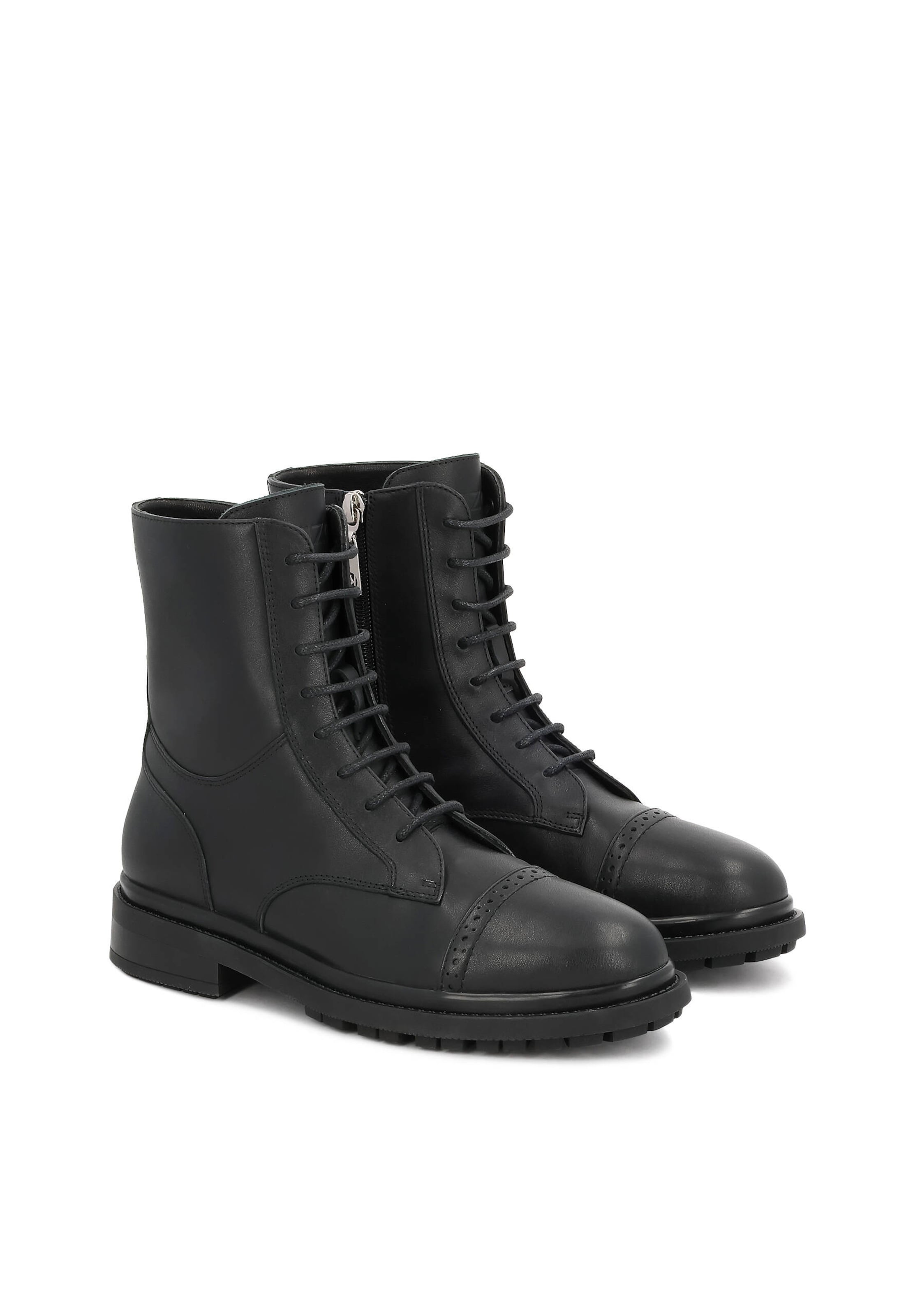 Kazar Ниски ботуши с връзки в черно