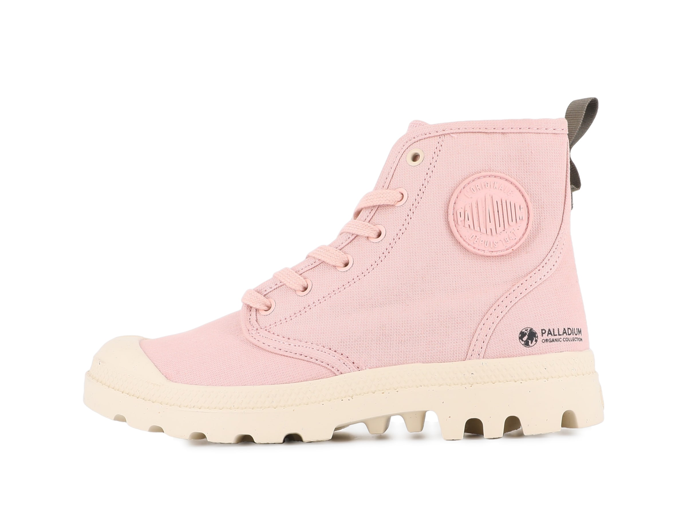 Palladium Schnürstiefelette 'Pampa' in Pink: Vorderseite