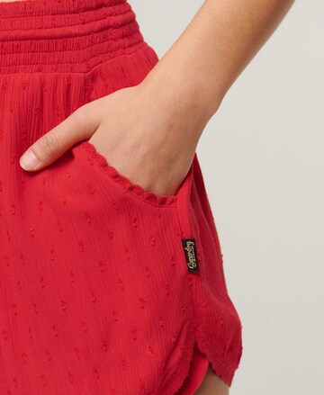 Superdry Loose fit Pants in Red