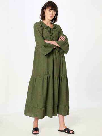 Zwillingsherz Shirt Dress 'Cora' in Green: front