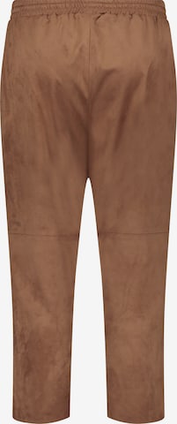 SAMOON Loose fit Pants 'Mia' in Brown