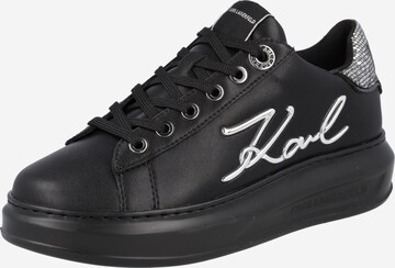 Karl Lagerfeld Rövid szárú sportcipők 'KAPRI' - fekete: elől