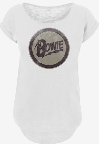 T-shirt 'David Bowie' F4NT4STIC en blanc : devant
