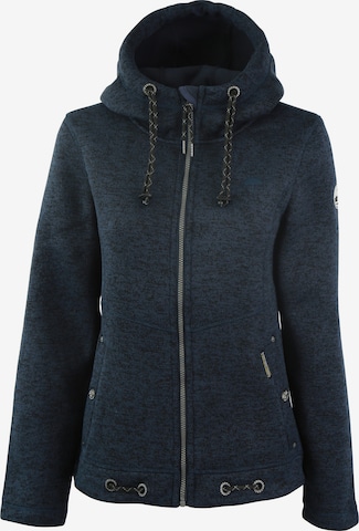 Schmuddelwedda Fleece jas in Blauw: voorkant