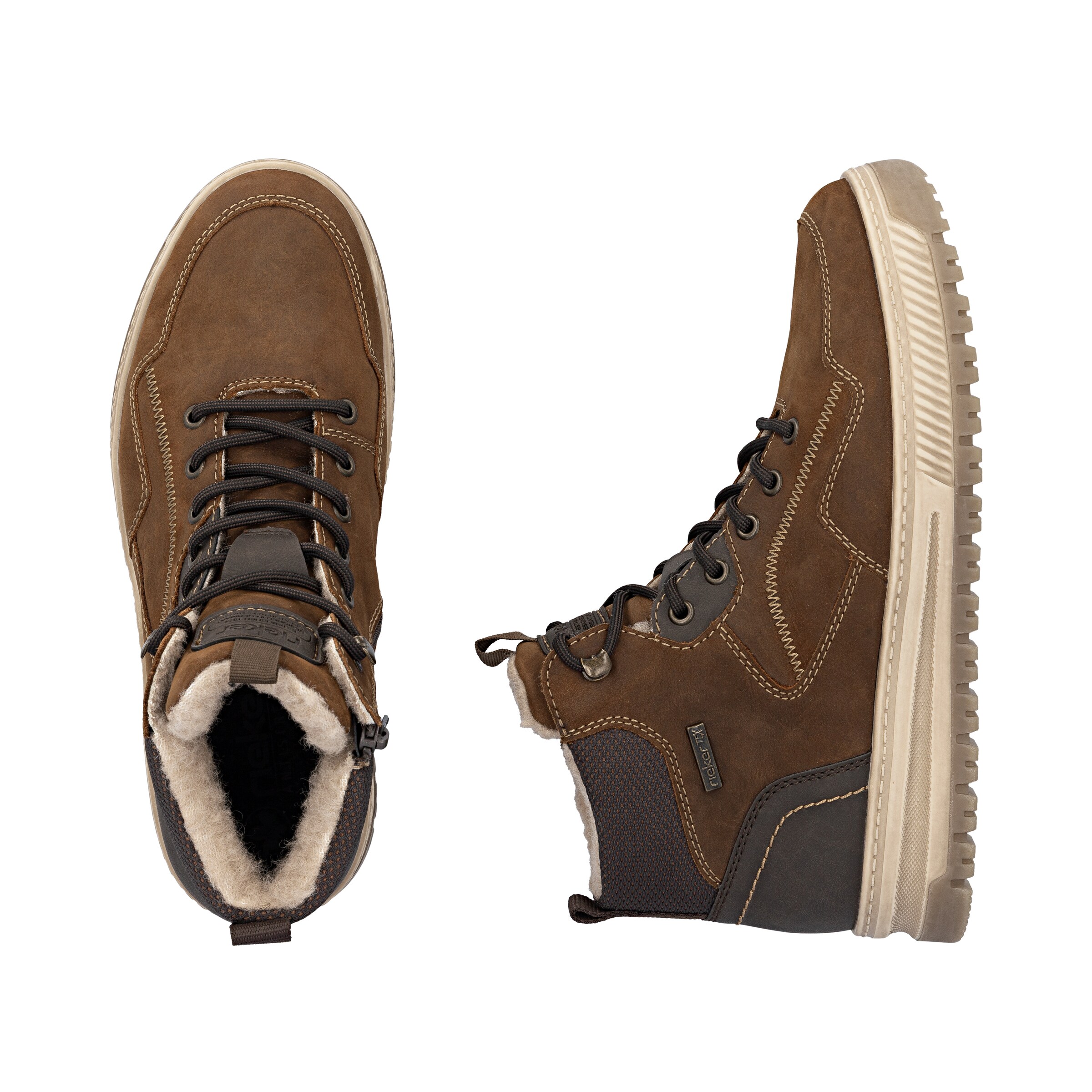 Bottes à lacets '38554' Rieker en marron