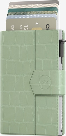 Prowallet Wallet 'Pasjeshouder Plus Croco' in Green: front