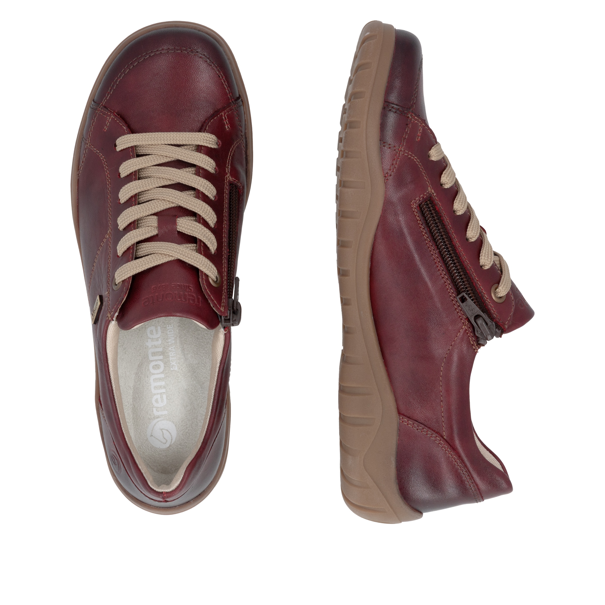 Chaussure de sport à lacets REMONTE en rouge
