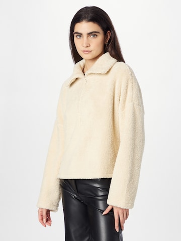 Sweat-shirt Monki en beige : devant