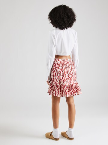 PIECES Skirt 'PCNESS' in Red