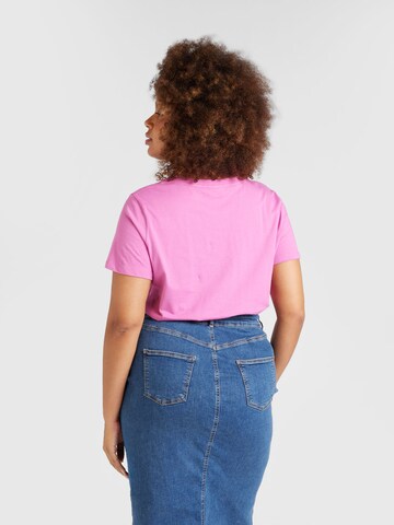 ONLY Carmakoma T-Shirt 'CARAVI' in Pink