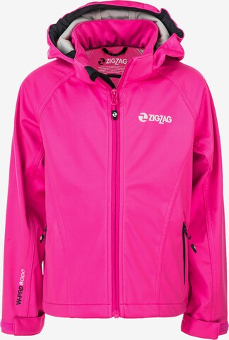 ZigZag Between-Season Jacket 'Grand Lake W-PRO' in Pink: front