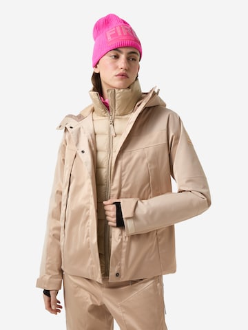 Bogner Fire + Ice Outdoorjacke 'Tinka' in Beige: Vorderseite