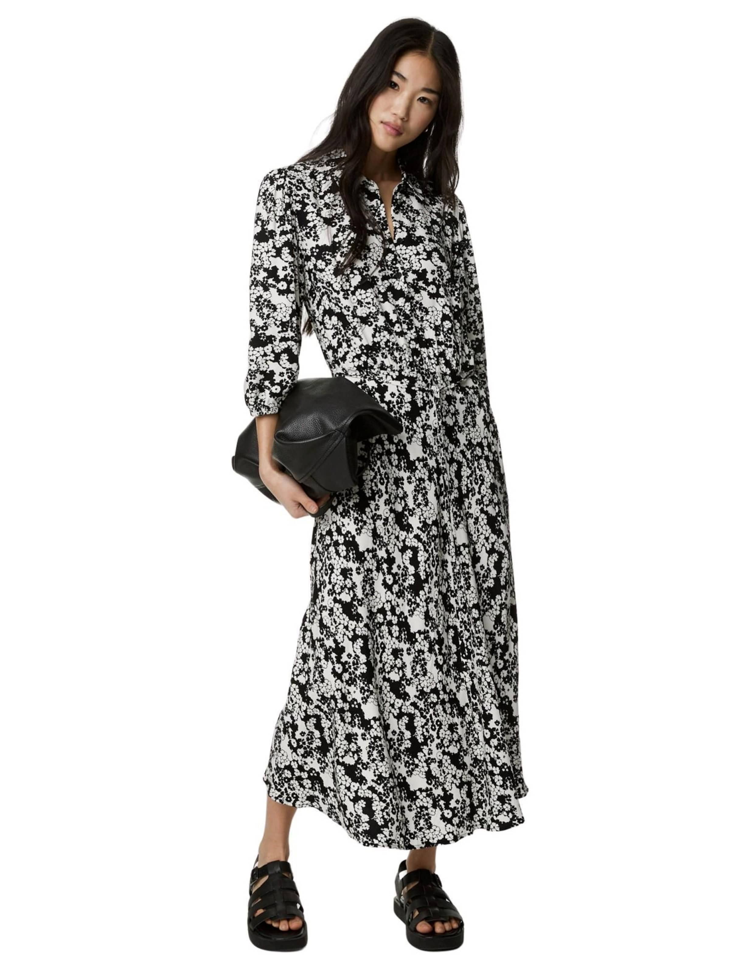 Robe-chemise Marks & Spencer en blanc : devant