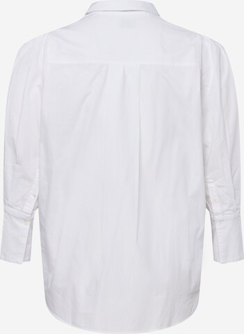 Selected Femme Curve - Blusa 'Molly' em branco