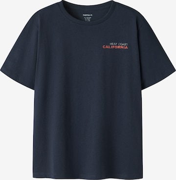 NAME IT Majica 'NKMFELIX' | modra barva: sprednja stran