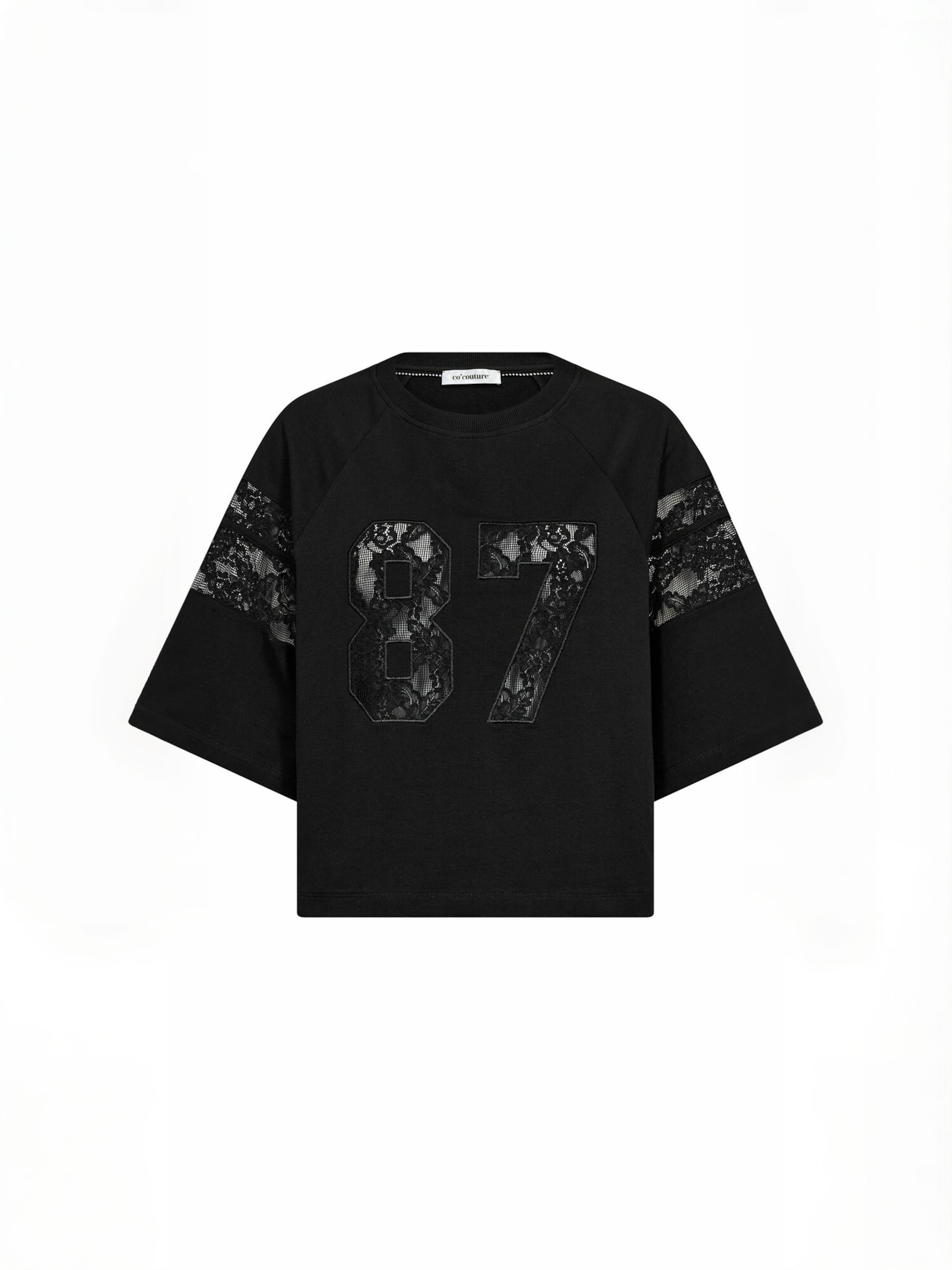 Haut ' Ely ' co'couture en noir : devant