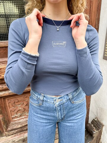 LEVI'S ® Тениска 'Graphic LS Ringer Mini' в синьо