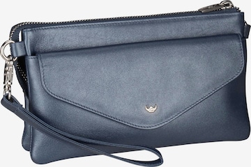 GOLDEN HEAD Clutch 'Valencia' in Blue: front