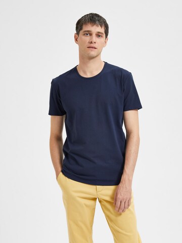 SELECTED HOMME T-Shirt 'Ael' in Blau: predná strana