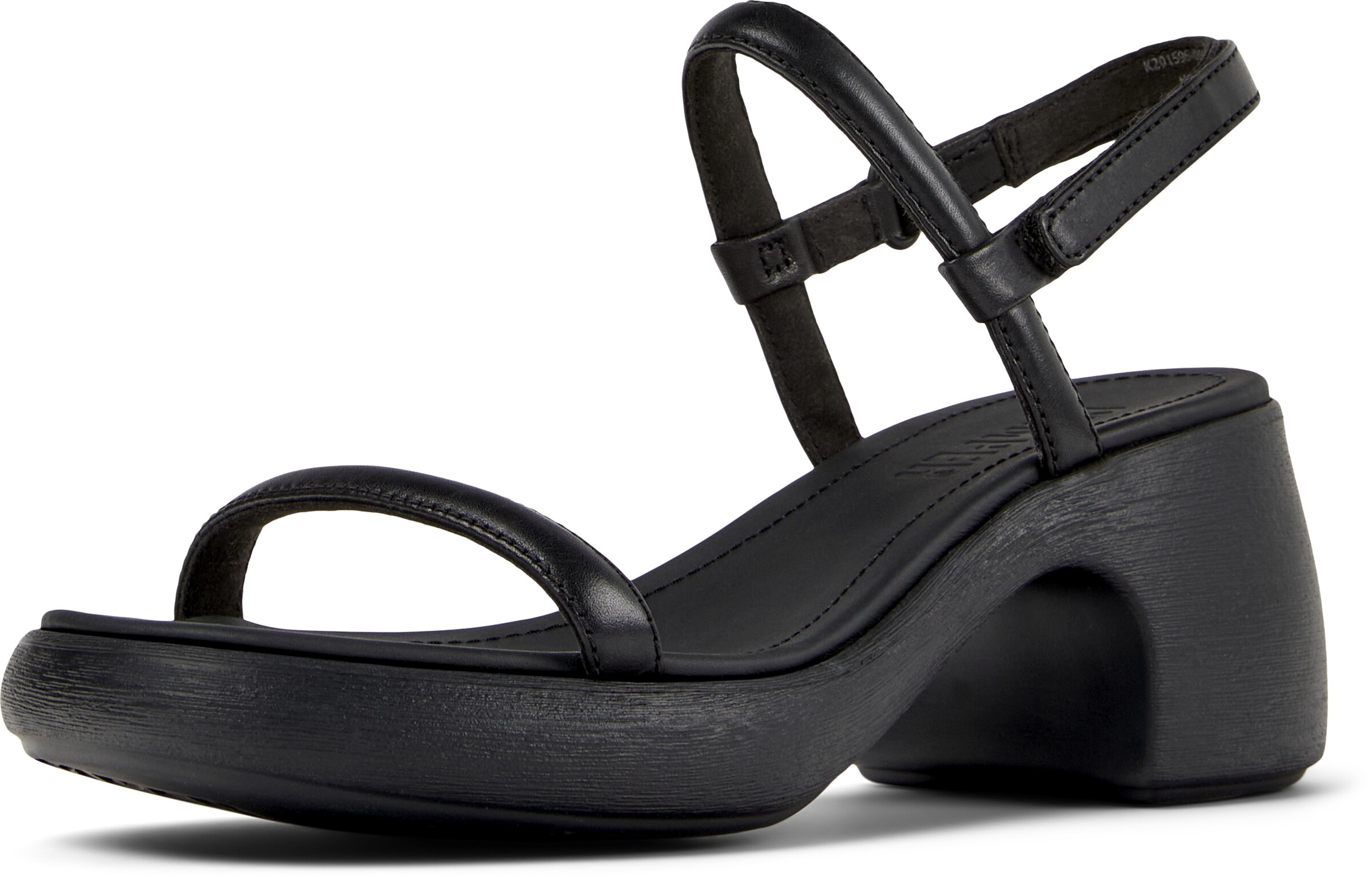 Sandalo 'Thelma' di CAMPER in nero: frontale