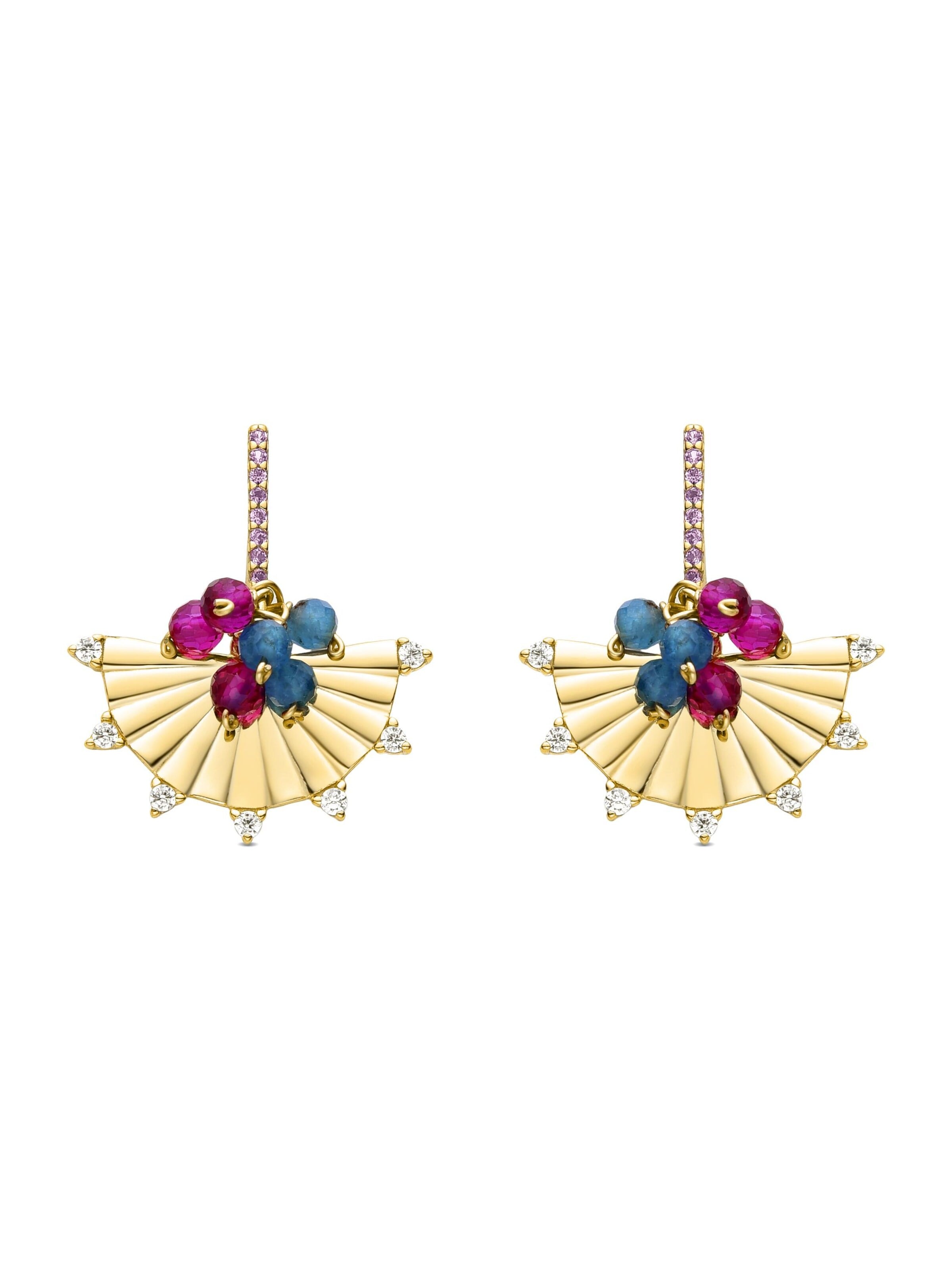 Luxenter - Pendientes 'Salma' en oro: frente