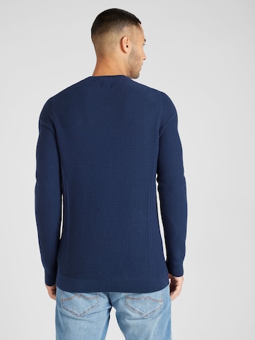MUSTANG Sweter 'ELLIOT' w kolorze niebieski