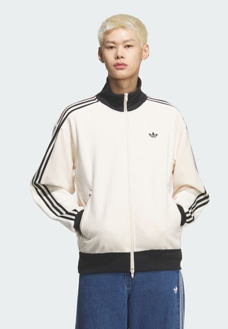Veste de survêtement 'Classic' ADIDAS ORIGINALS en blanc : devant