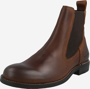 Marc O'Polo - Botas chelsea 'Sami' em castanho: frente