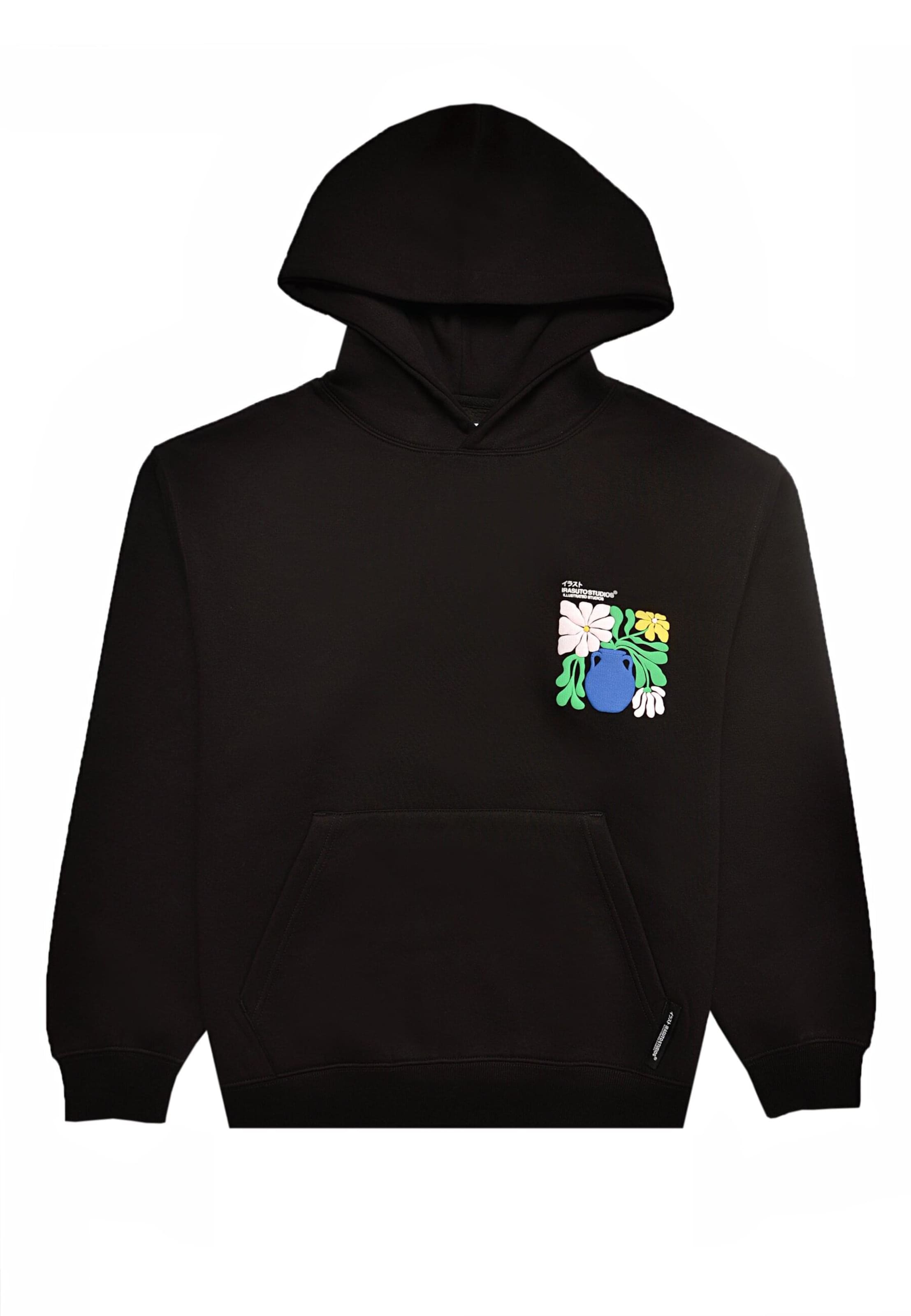 Irasuto Studios Sweatshirt 'Hikari' in Black: front