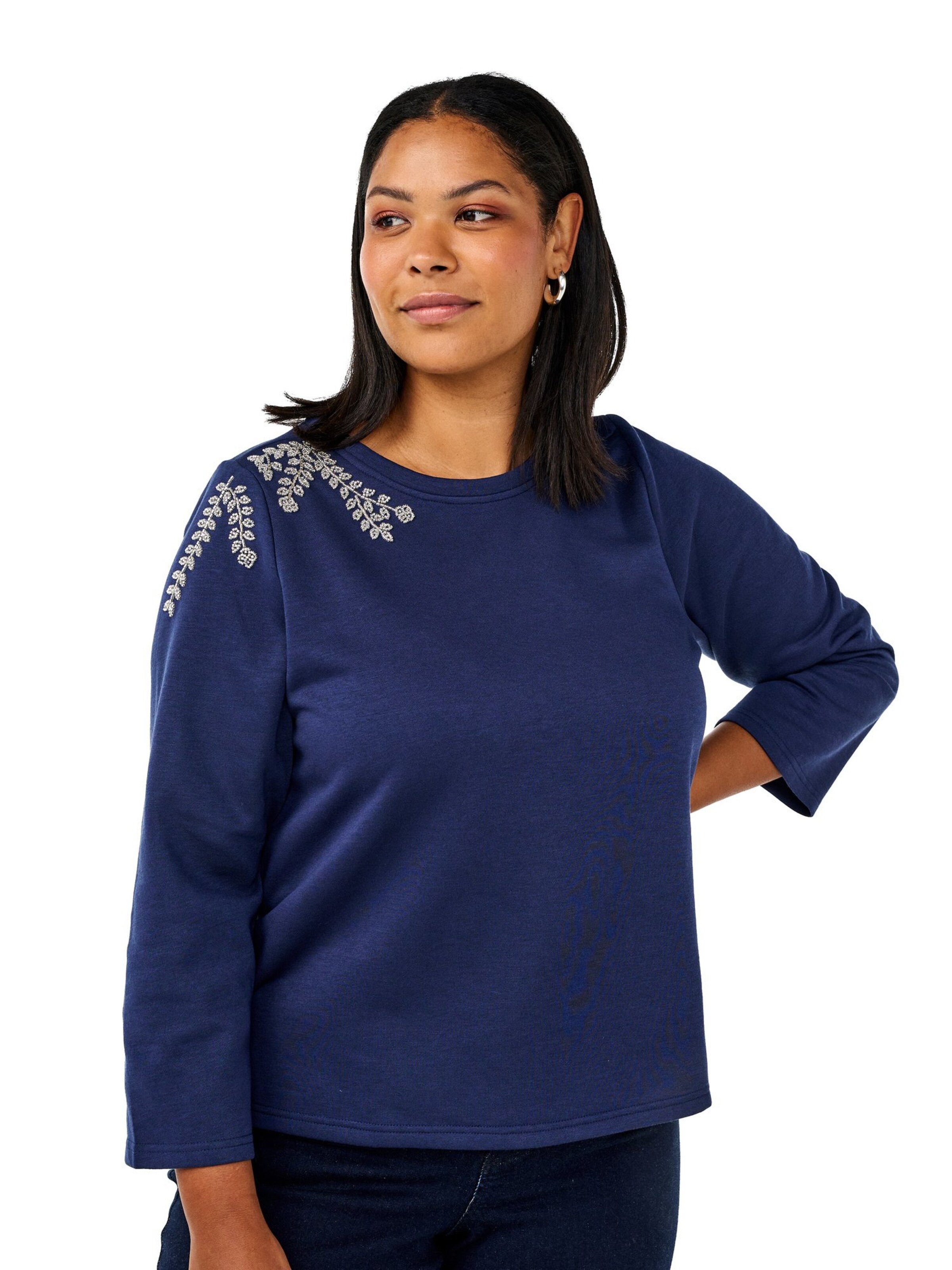 Zizzi - Sudadera 'MKIHOLM' en azul: frente