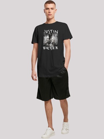 F4NT4STIC Shirt 'Justin Bieber' in Zwart
