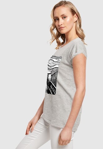 Merchcode T-Shirt 'APOH - Munch Lino' in Grau