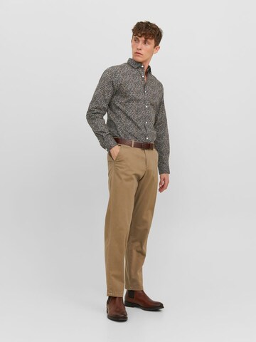 JACK & JONES Regular fit Srajca 'Blackpool' | rjava barva