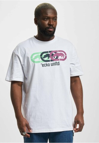 Ecko Unlimited T-Shirt 'Rhino' in Weiß: Vorderseite