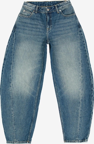 Dr. Denim Jeans 'Nanci Mid Barrel Seam' in Blue: front