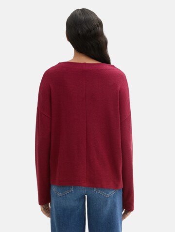 TOM TAILOR Sweatshirt in Rood