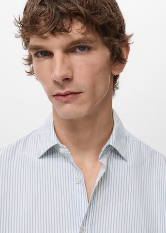 MANGO MAN Regular fit Button Up Shirt 'Playr' in Blue