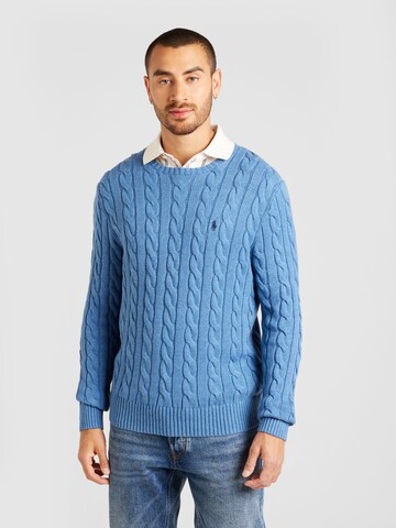 Polo Ralph Lauren Regular fit Пуловер 'Driver' в синьо: отпред