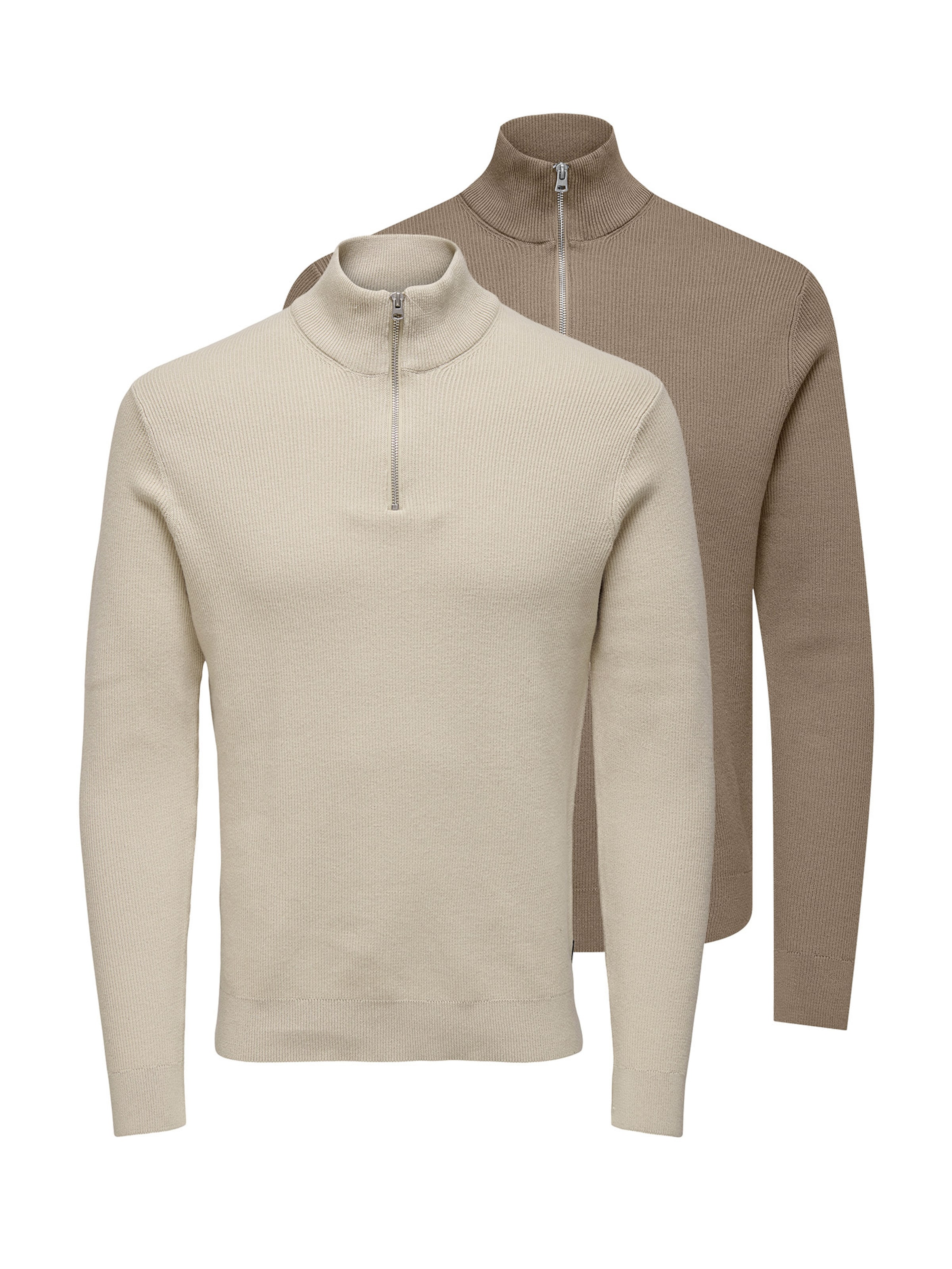 Only & Sons Sweatshirt 'Phil' in Brown: front