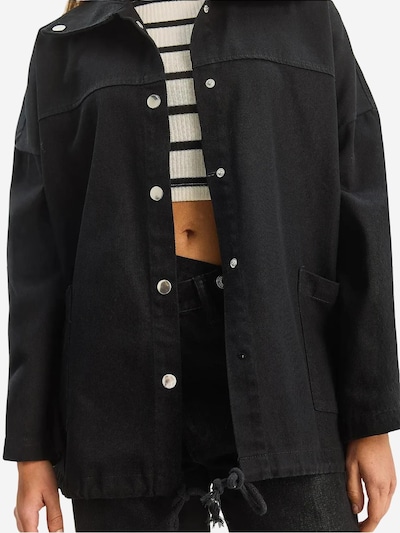 Bianco Lucci Between-Season Jacket in Black denim, Item view